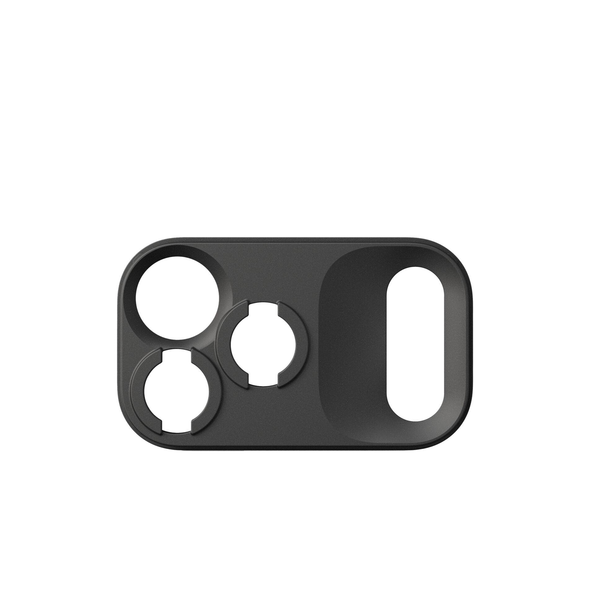 Phonehüllen-Einsatz, Kameralinsen-Ring, modulares Halter, Kunststoffrahmen, schwarz