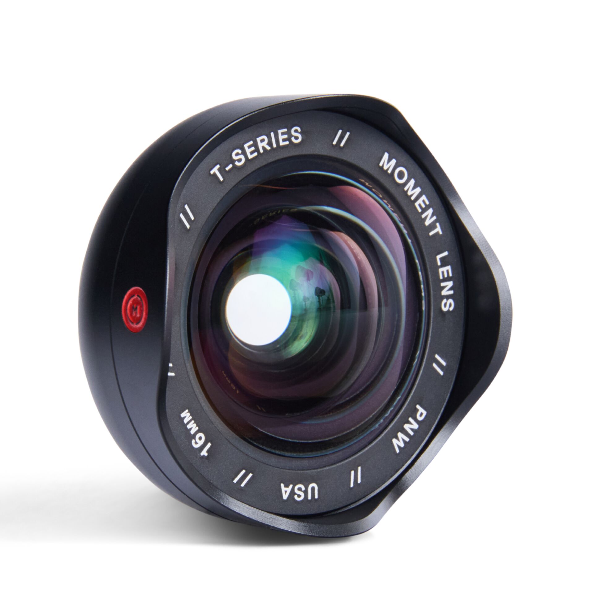 Moment Lens, Telefonzubehör, Clip-on Linse, schwarze Linse, braune/beige Hülle, linse, Kamera Objektiv, T-Serie, Moment Lens, USA, Kameraobjektiv, Teleobjektiv, Mount, Metallisch-schwarz, Lichtreflexion