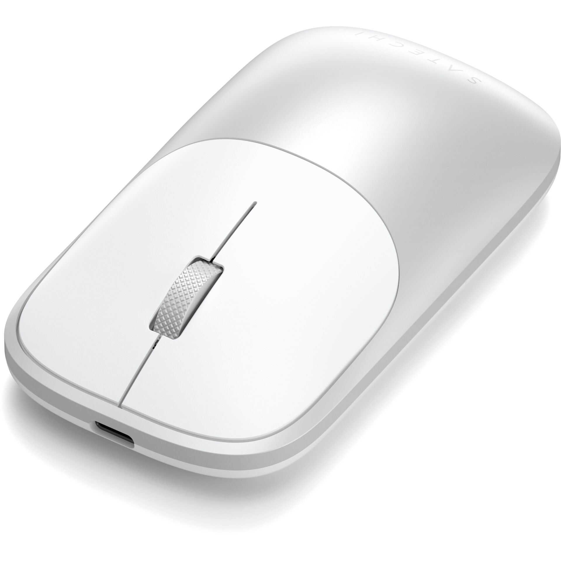 drahtlose maus, weiß, scrollrad, USB-C ladeanschluss, ergonomisch