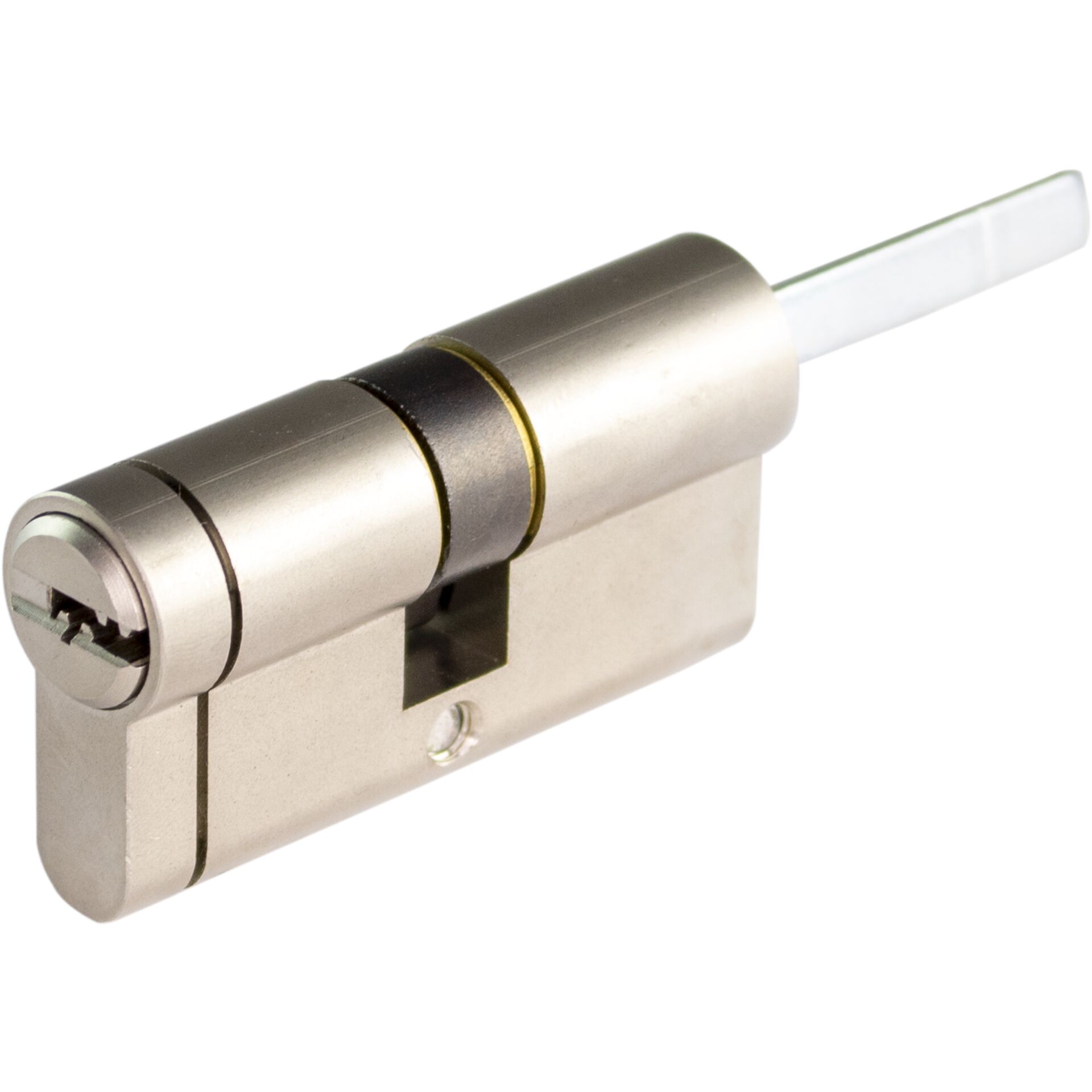 LINCE CPlus cylinder, 30-30,  D cam, Nickel finish, 5 keys
