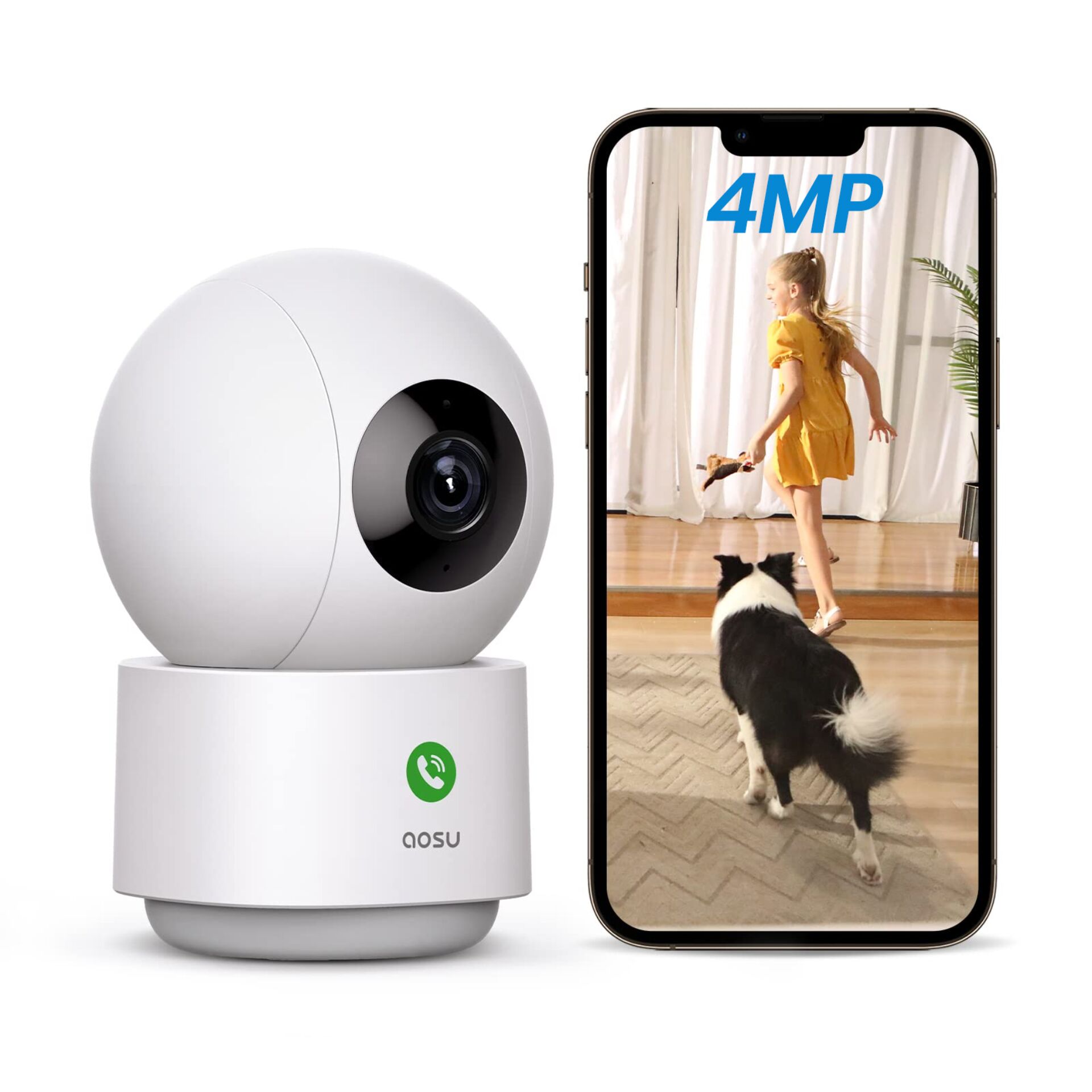 Sicherheitskamera, Überwachungskamera, WiFi Kamera, Haustierkamera, Indoor Kamera