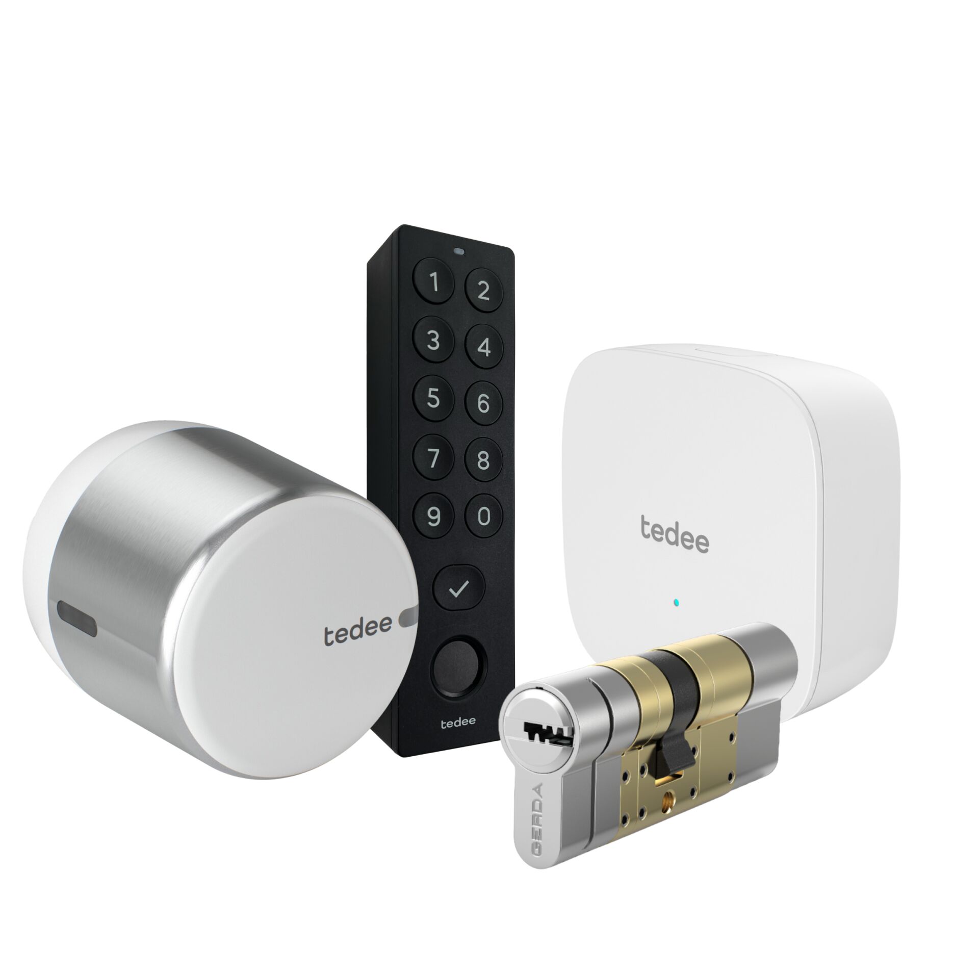 Schlossset, Elektronisches Türschloss, Keypad, Riegel, Schlosszubehör