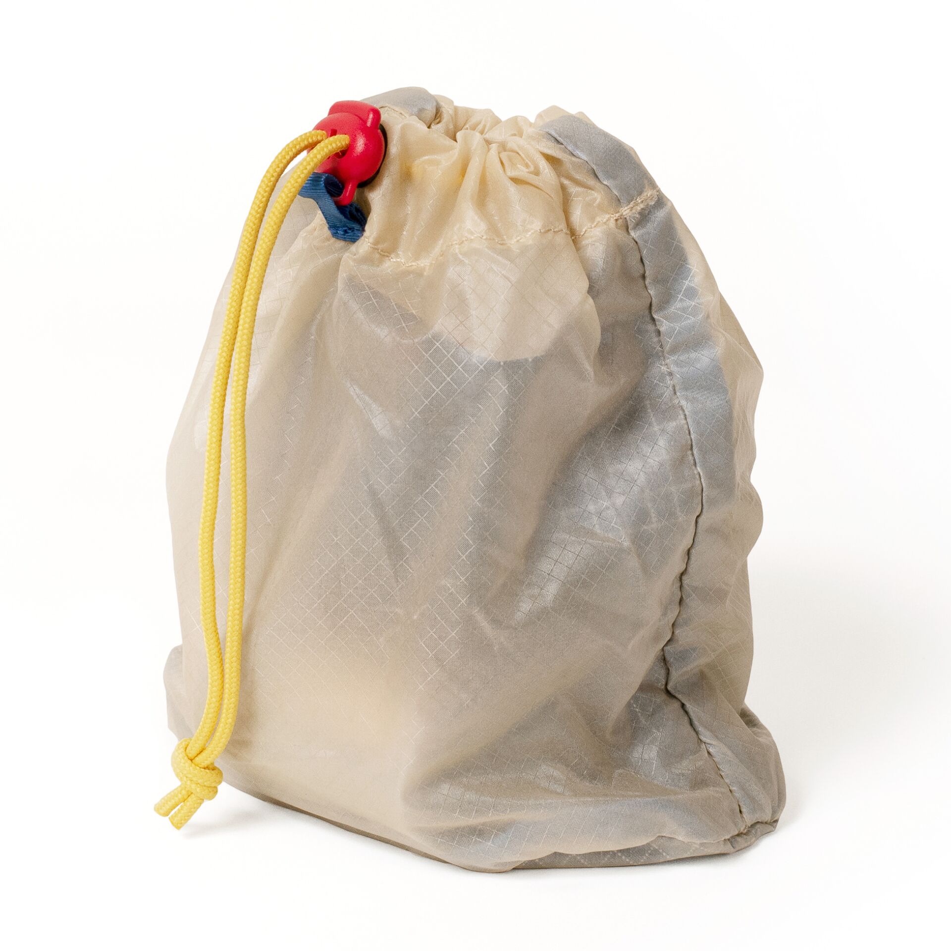 Drawstring bag, Cloth bag, Grey beige, Drawstring closure, Portable bag