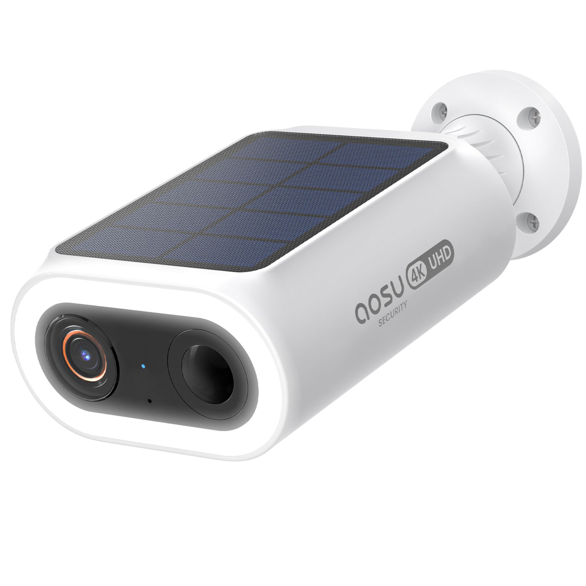 Solarpanel, Sicherheitskamera, HD-Kamera, Außenmontage, Weißes Gerät