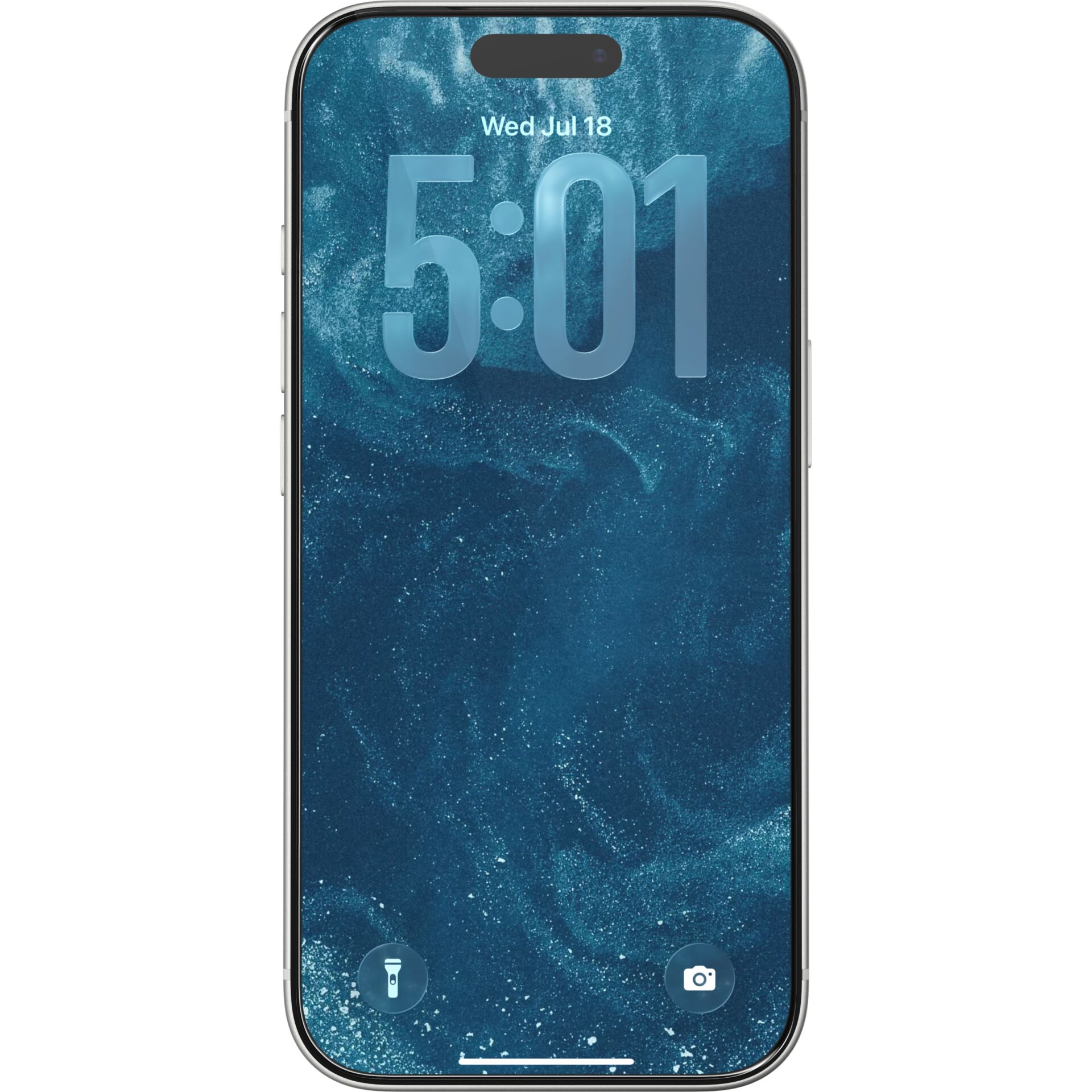 smartphone, iPhone, edge-to-edge, notch, blue wallpaper