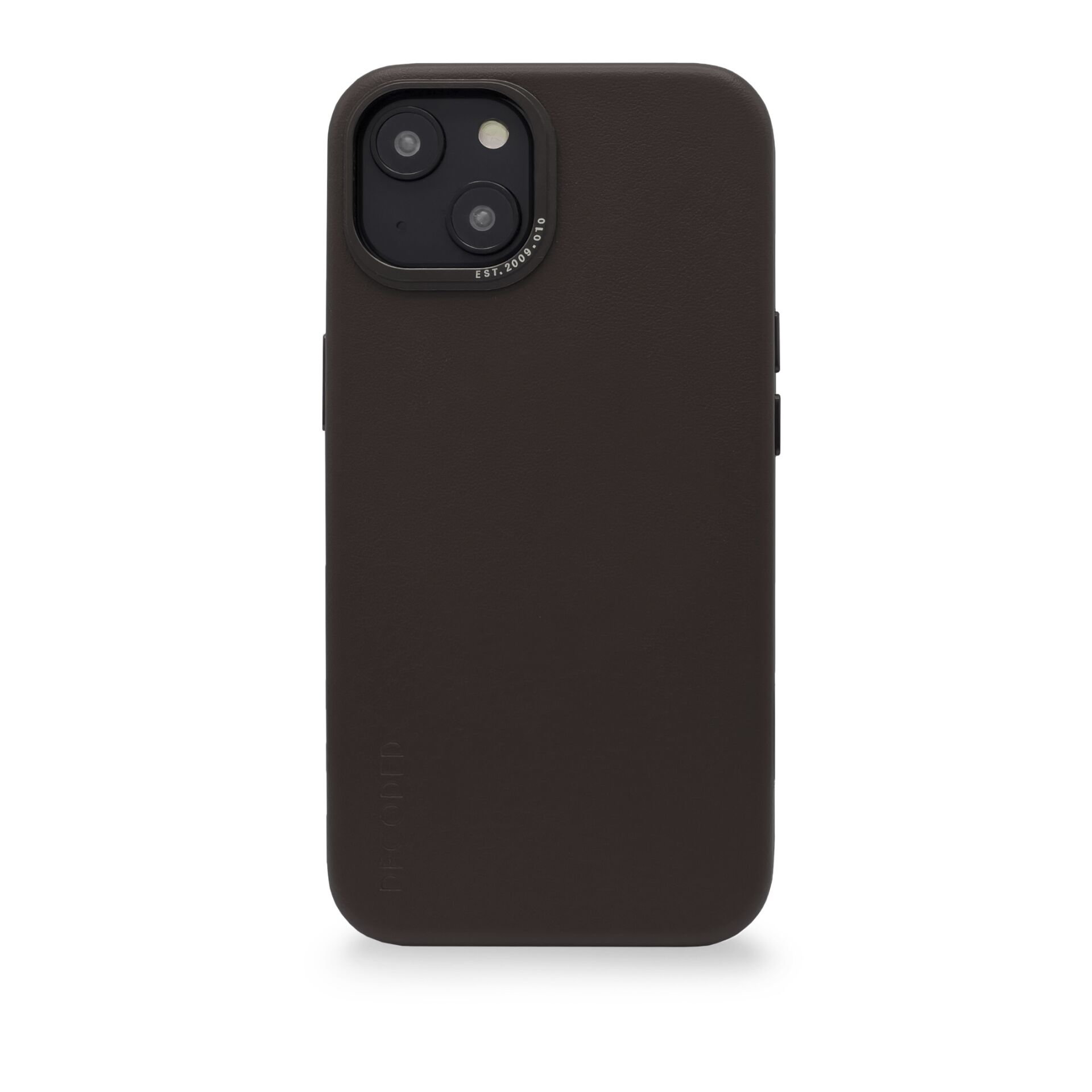 phone case, braun, leder, iPhone, kameraausschnitt