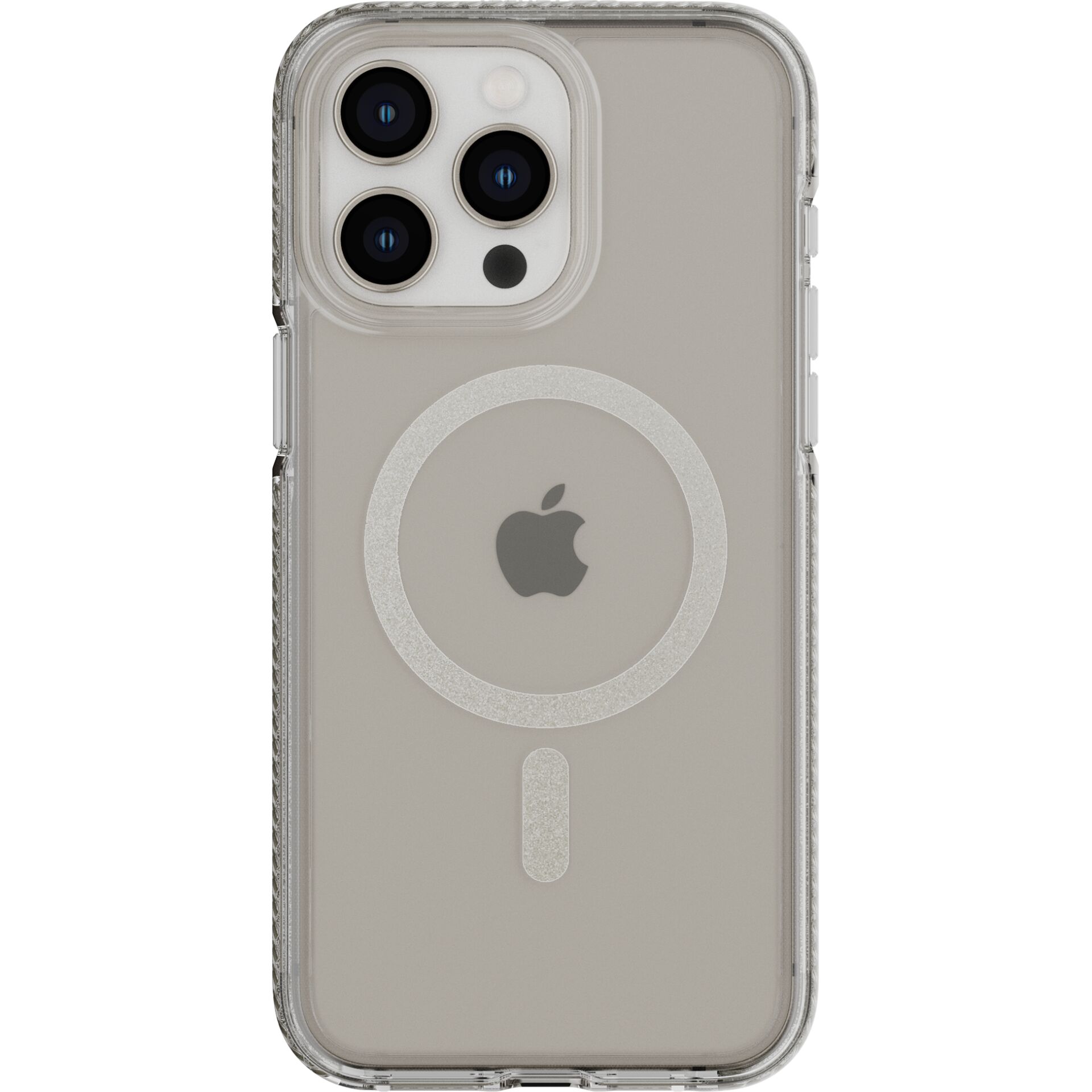 iPhone-Hülle, Klarsicht-Hülle, Ring-Ladefunktion, Metallring, Kameraausschnitt