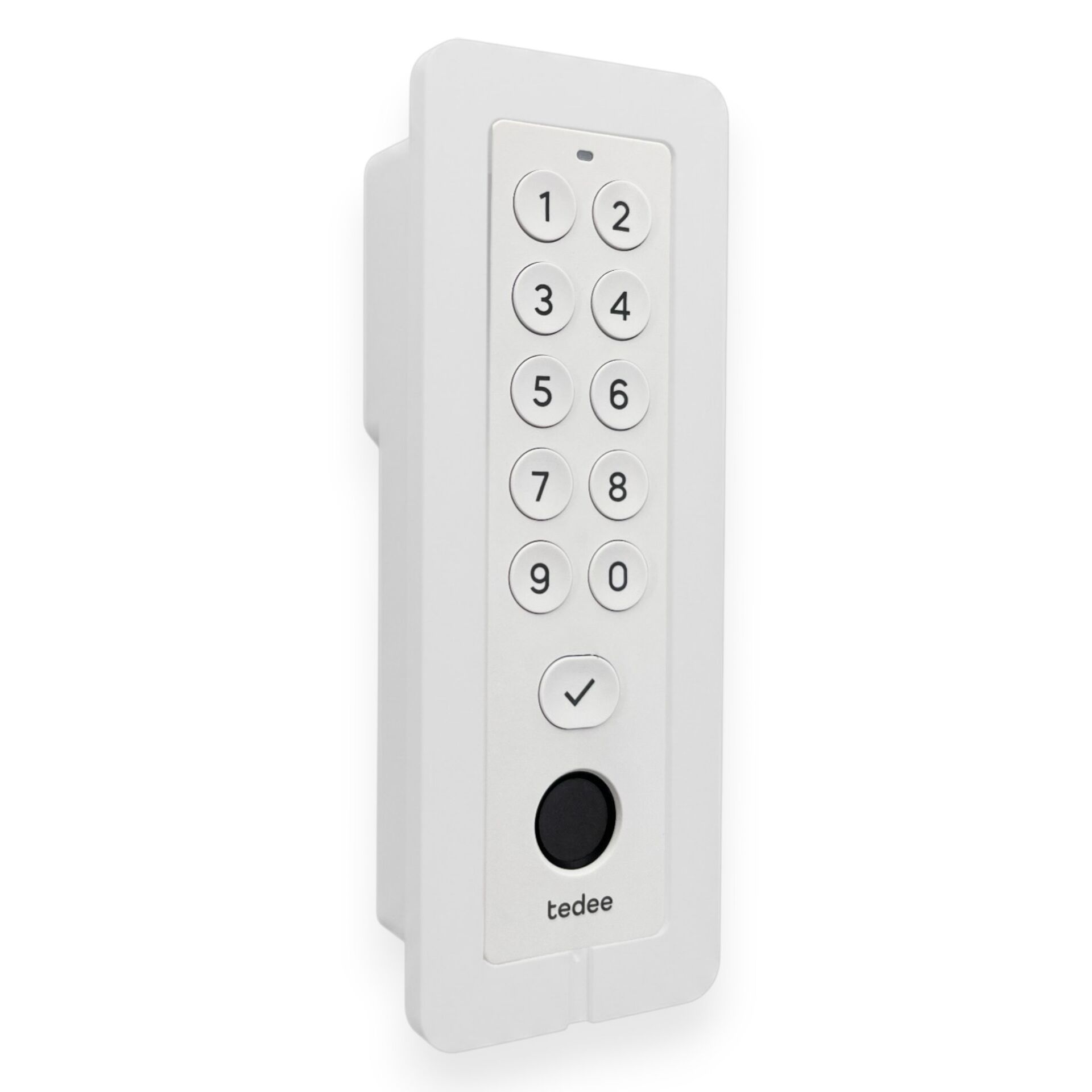 Schaltersystem, Fernbedienung, Keypad, Aluminium-weiß, Zutrittskontrolle