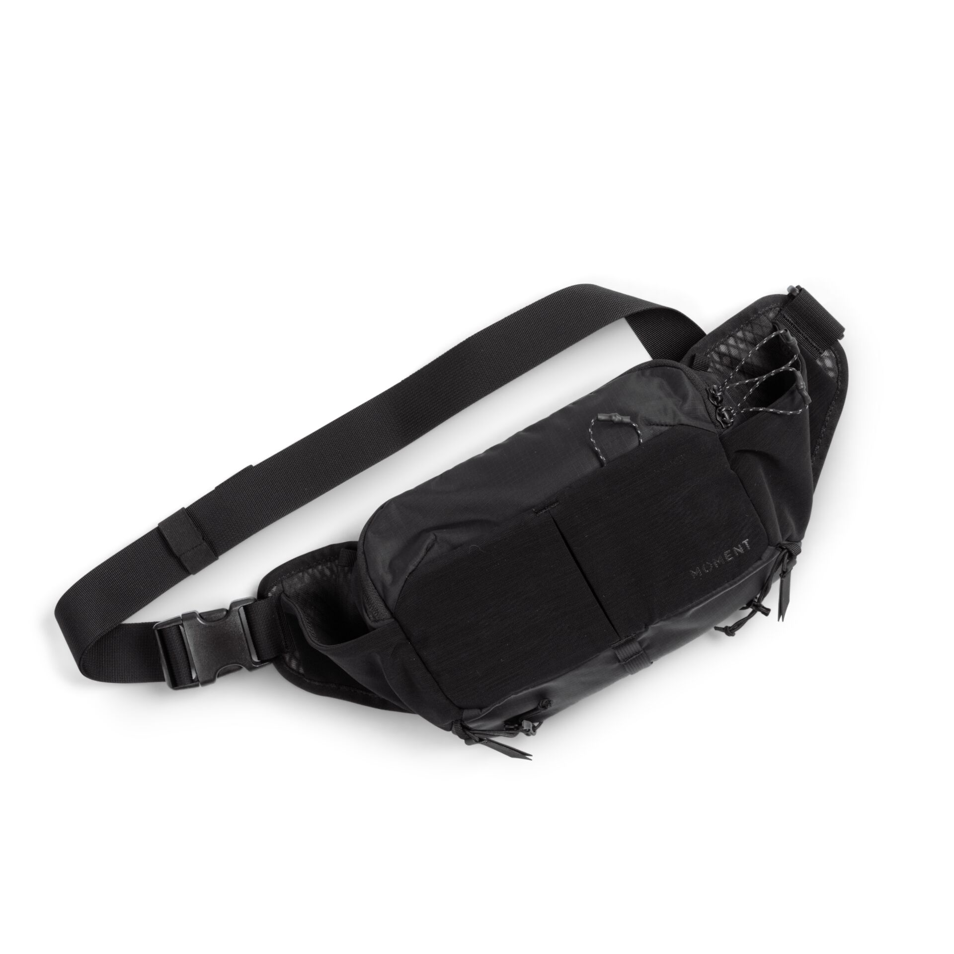 Hochformat Tasche, Gürteltasche, Nylon, Schwarz, Reißverschluss