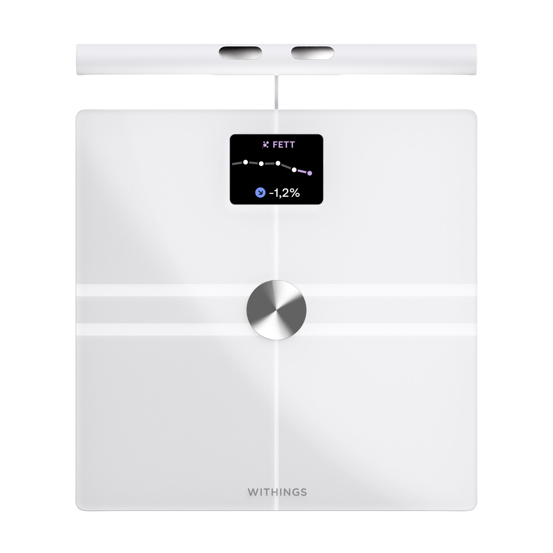 Weg-Scale, Smart Scale, Körperfettmessung, Digitalwaage, White Scale