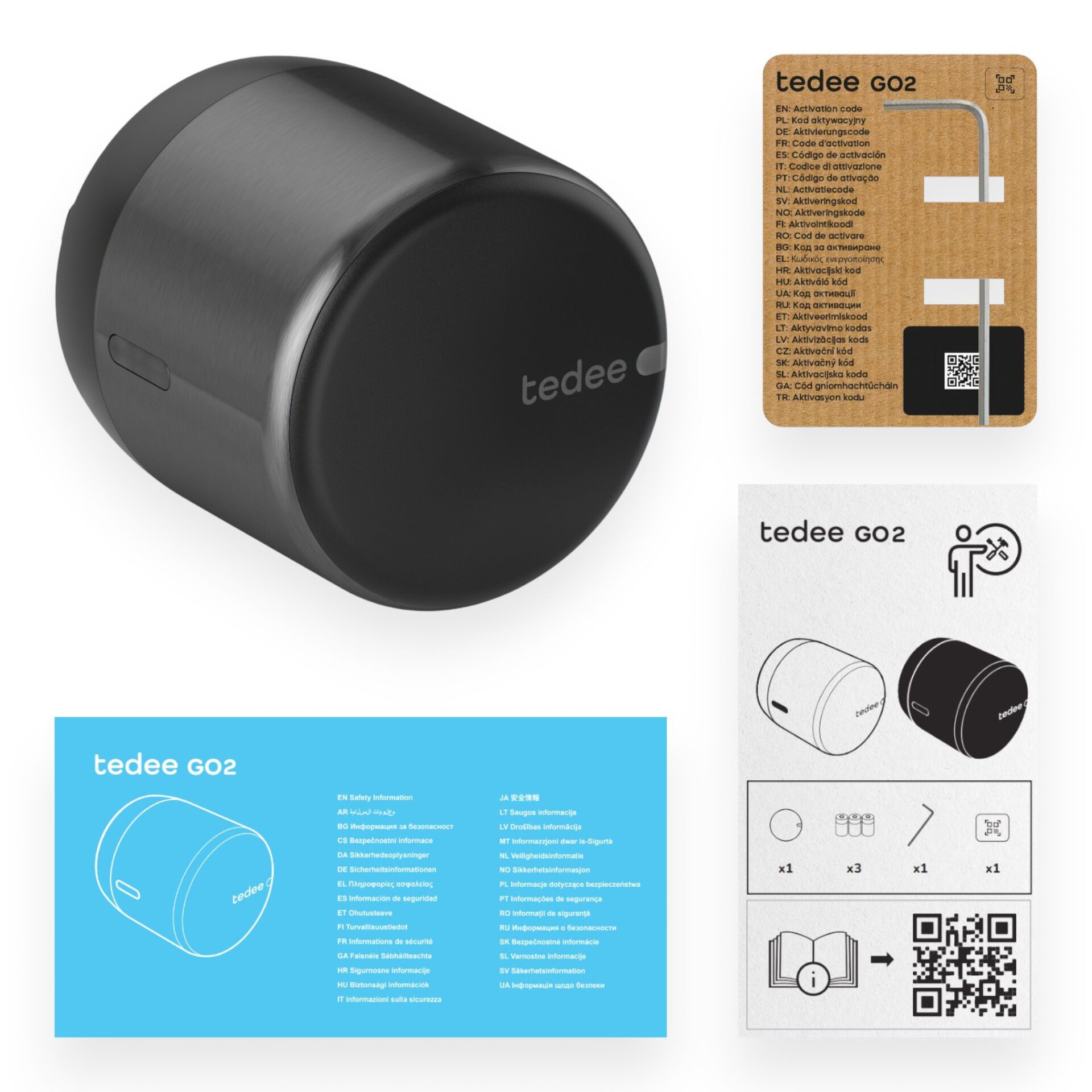 Aktivierungskarte, Go2, Smart-Tracker, Kabelschloss?, ?
