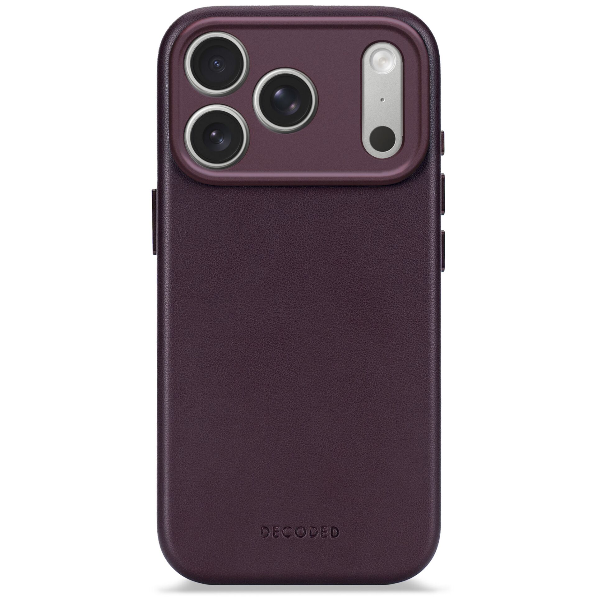 iPhone case, Lederhülle, Lila, Triple Kamera, Minimalistisches Design