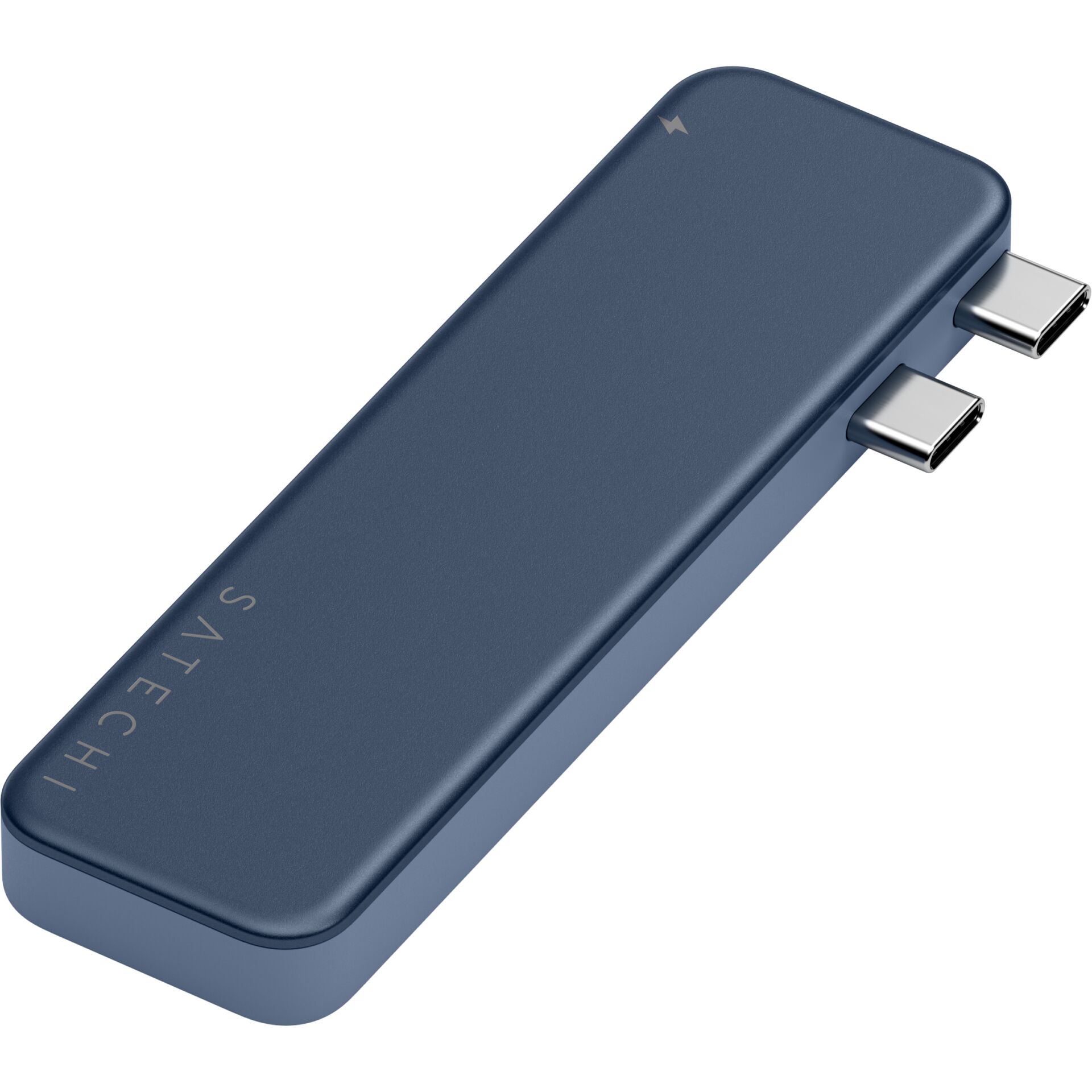 USB-C-Hub, Adapter, Mehrfachanschluss, Blau, Kompakt