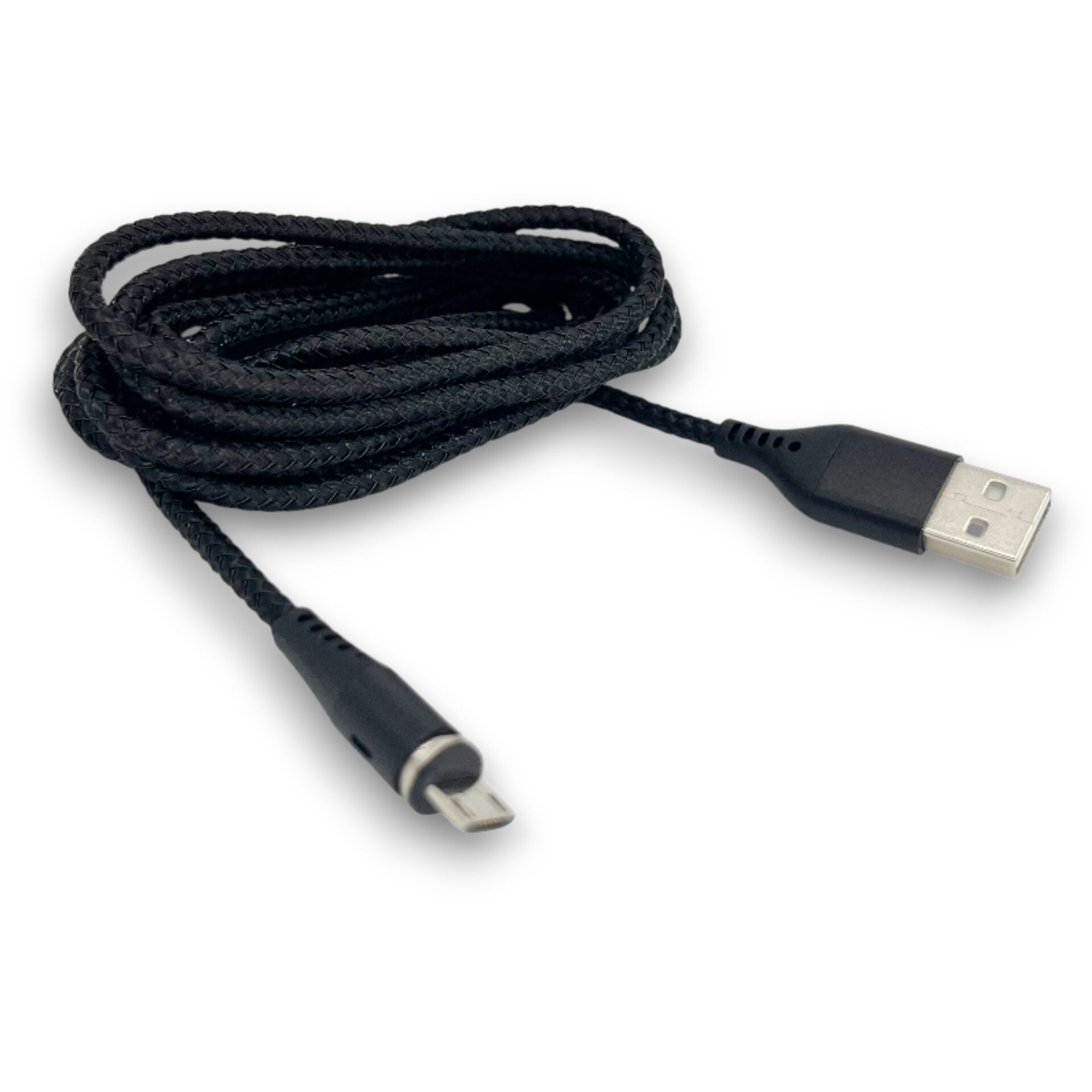 USB-Kabel, Lederoptik, Geflochten, Micro-USB, Ladekabel