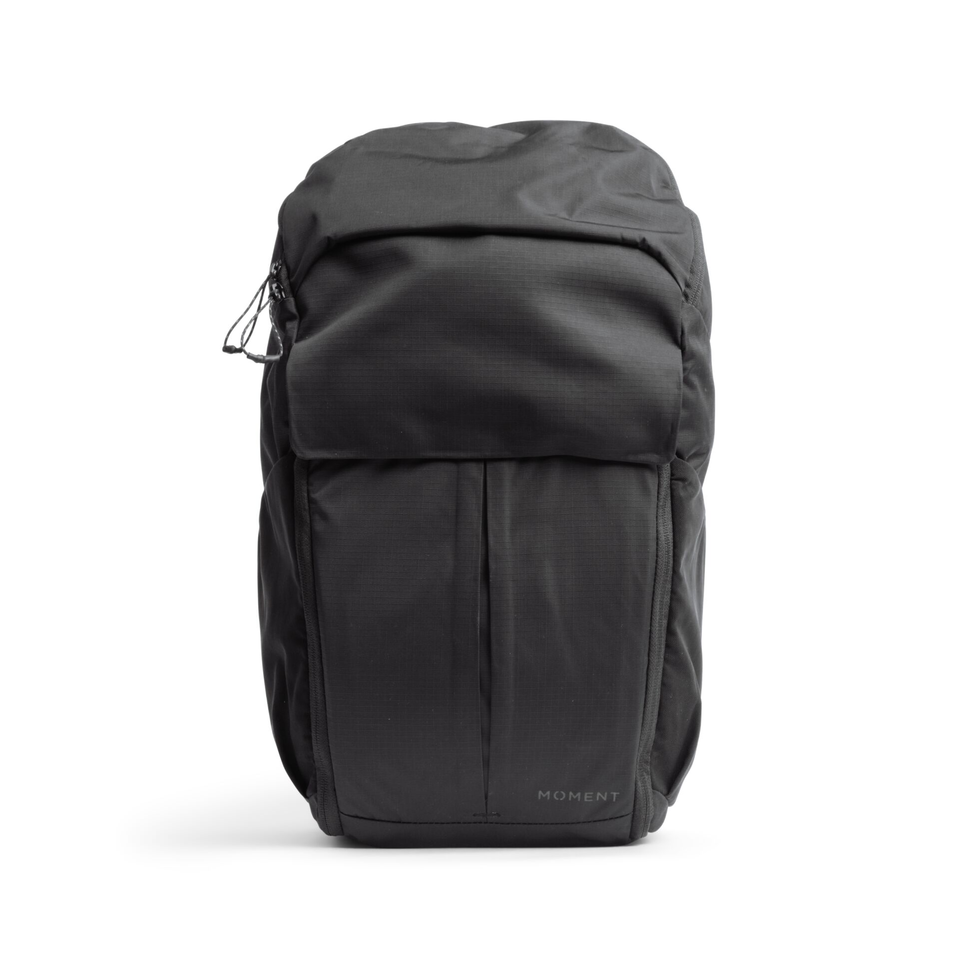 Rucksack, Schwarz, minimalistisch, Vorderer Reißverschluss, Moment