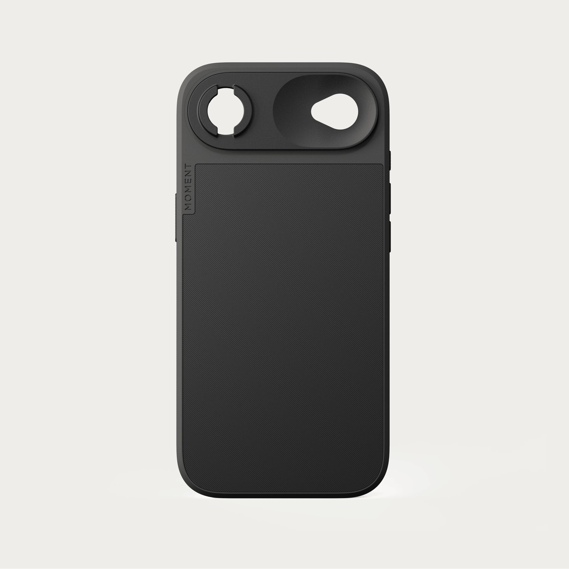 iPhone-Hülle, Schutzhülle, Schwarz, Texturiert, Kamera-Ring