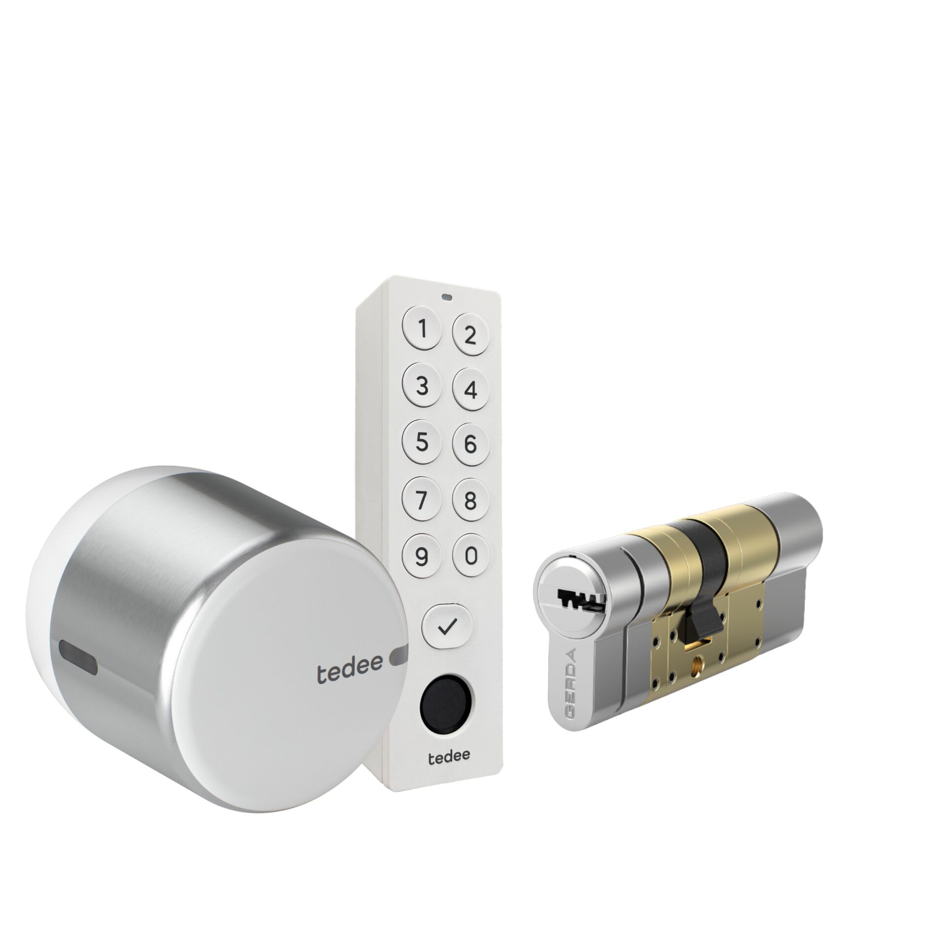 Schlossset, Türschloss, Elektronisches Schloss, Rundzylinder, Schließsystem