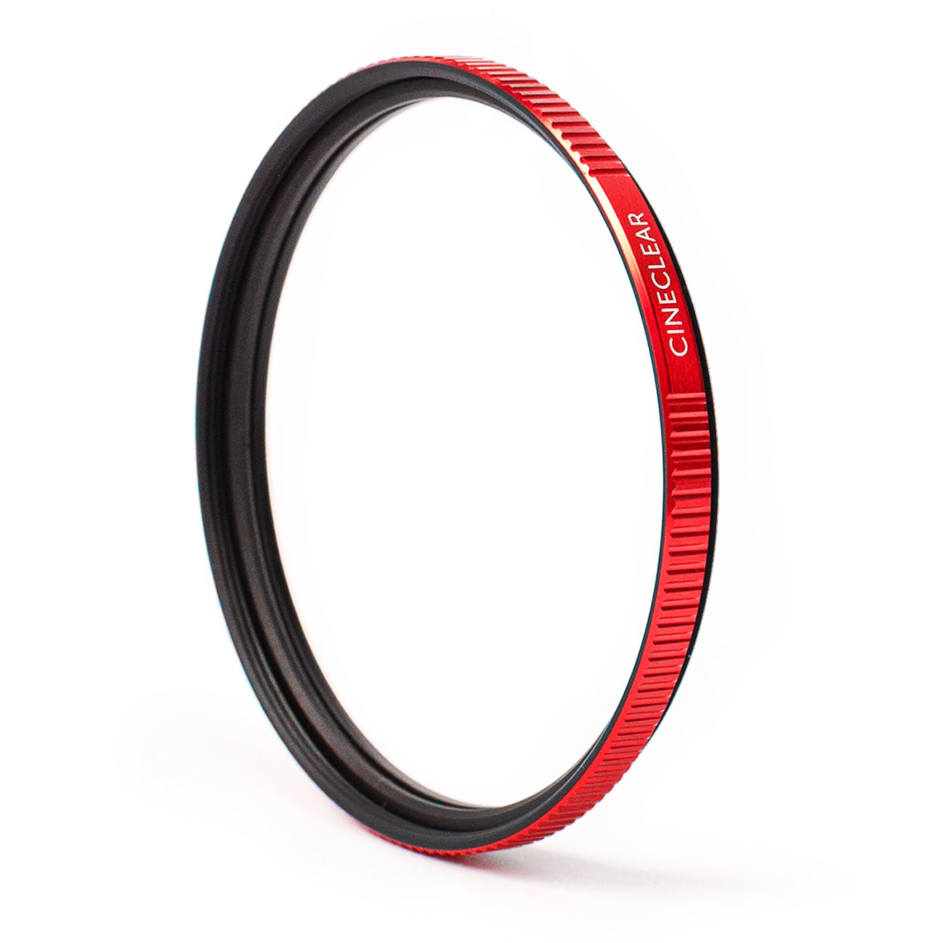 Filter, Klemmring, Filtrationsring, roter Metallring, CineClear