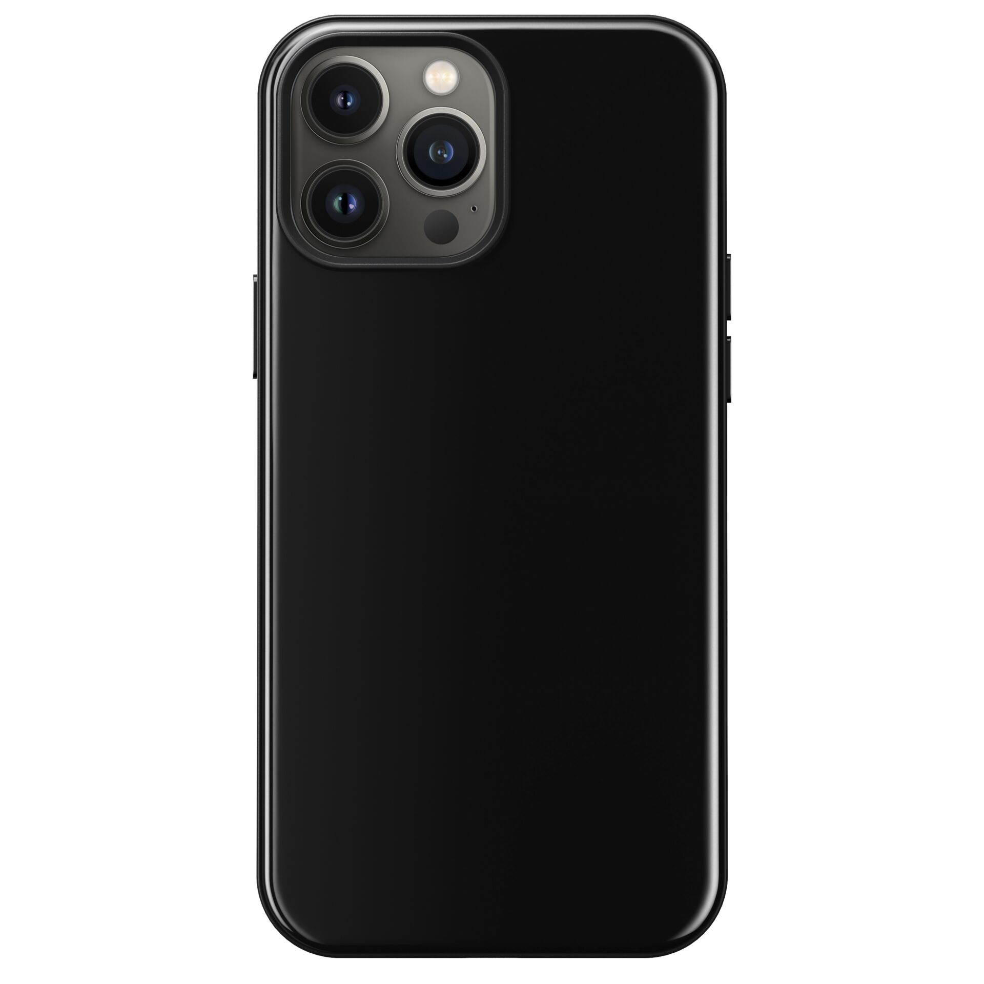 smartphone, schwarz, Quad-Kamera, abgerundete Kanten, Glanzfinish