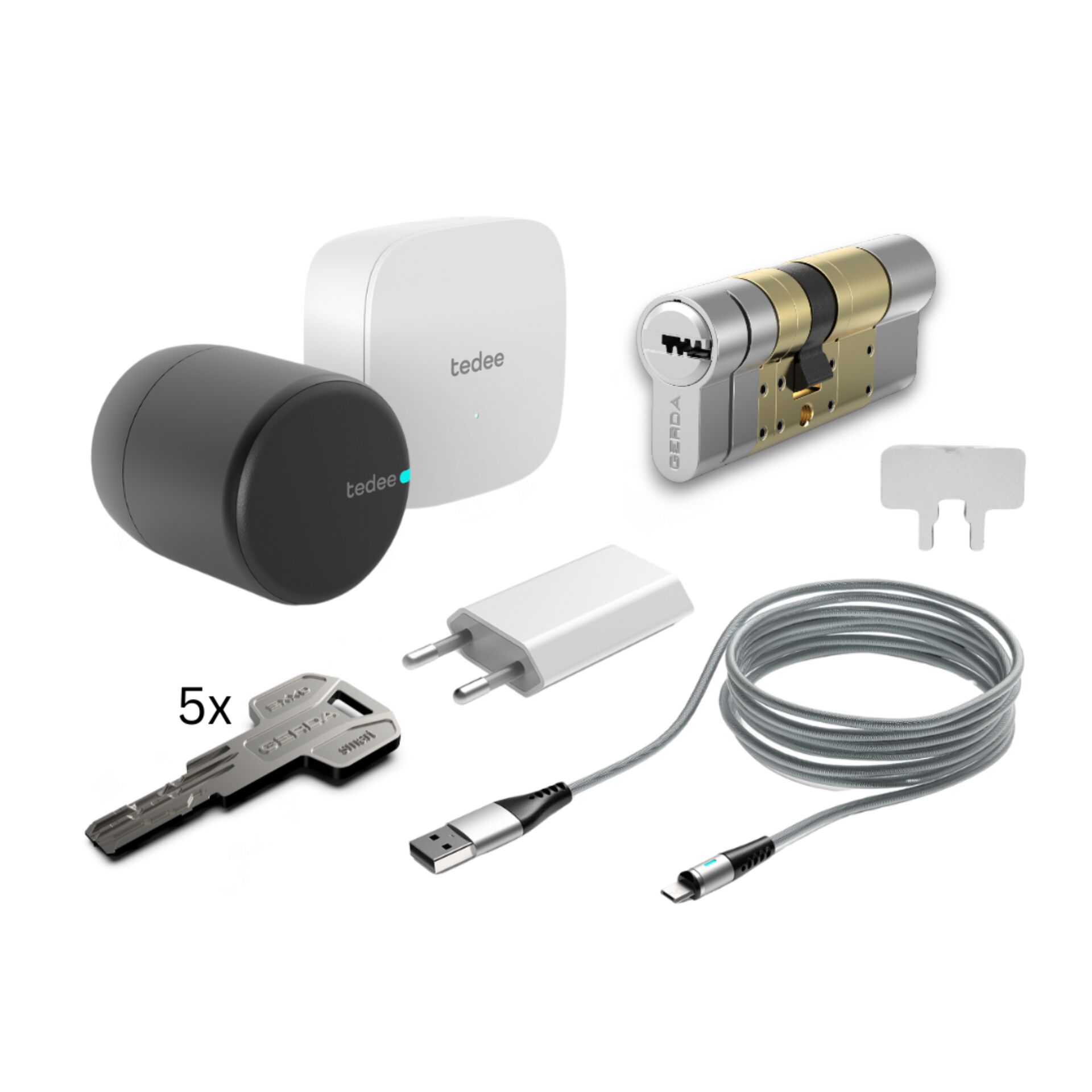 Smart Lock, Türschloss, Schloss, Schlüssellos, Zubehörset
