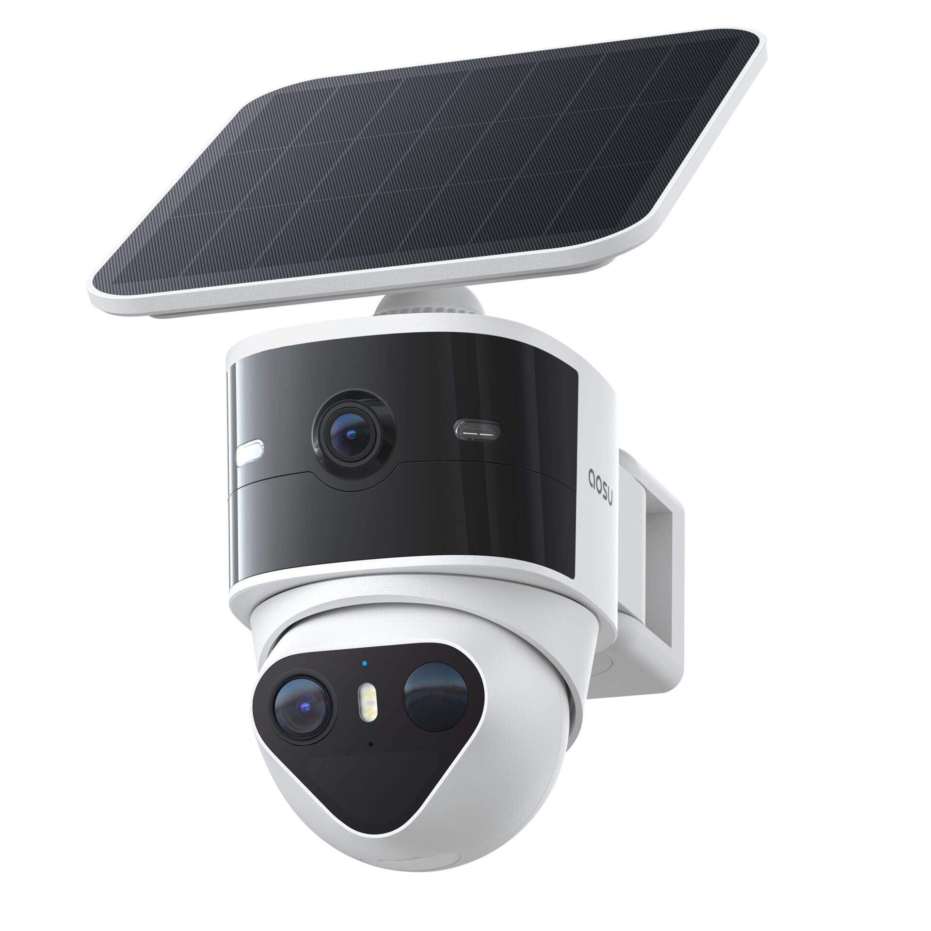 Überwachungskamera, Solarmodul, Wandhalterung, Sicherheitskamera, HD-Video