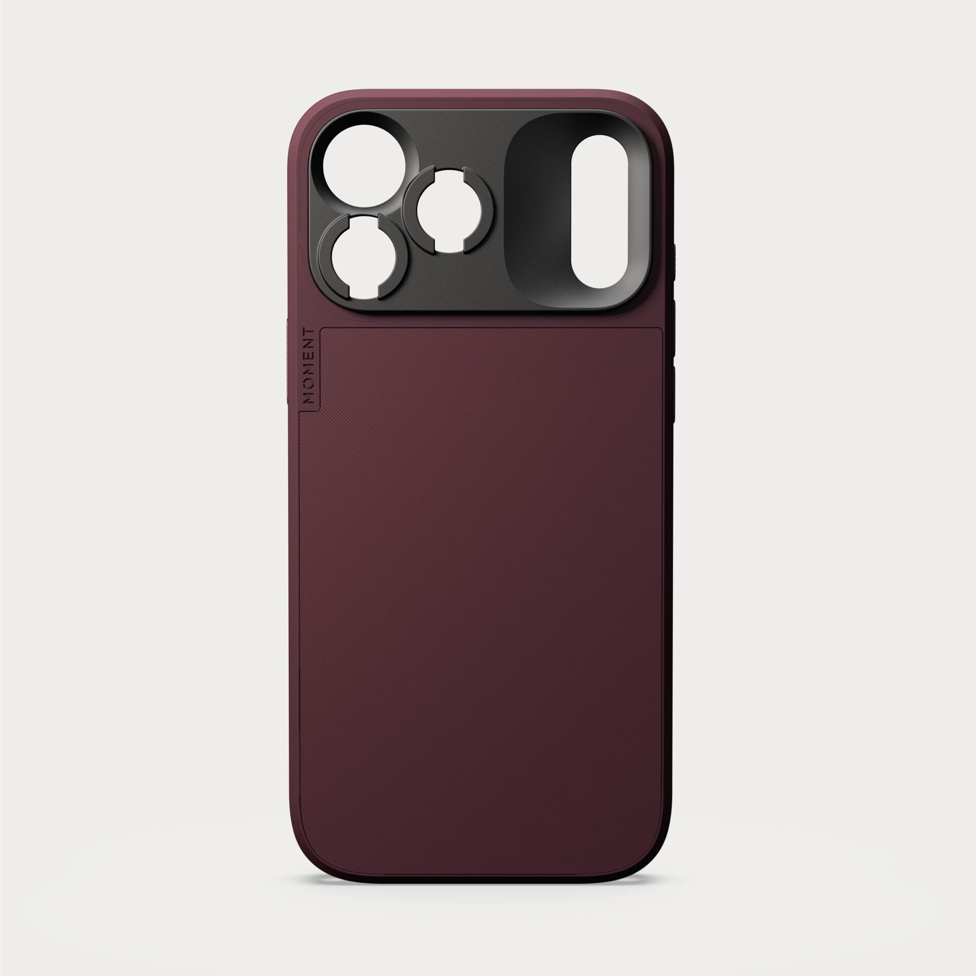 case, phone case, magnetic ring, camera cutouts, maroon