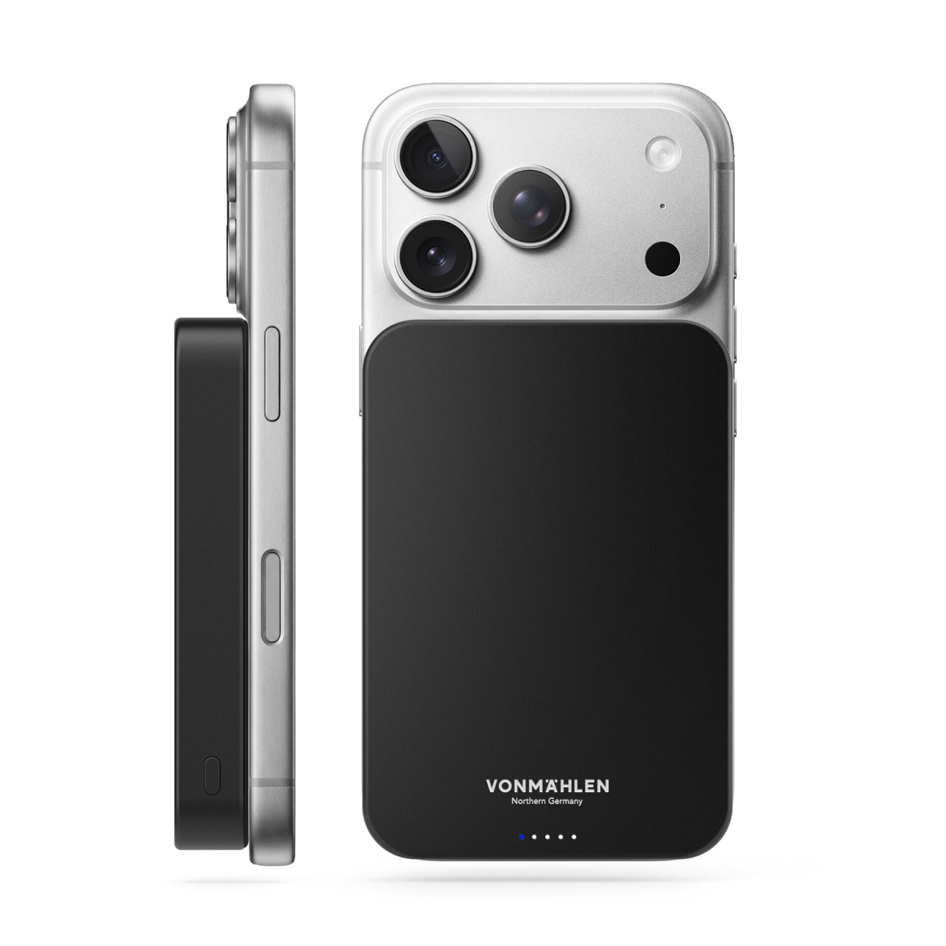 smartphone, Rückseite, Kamera-Modul, Silber, magnetischer Halter (nicht sichtbar)