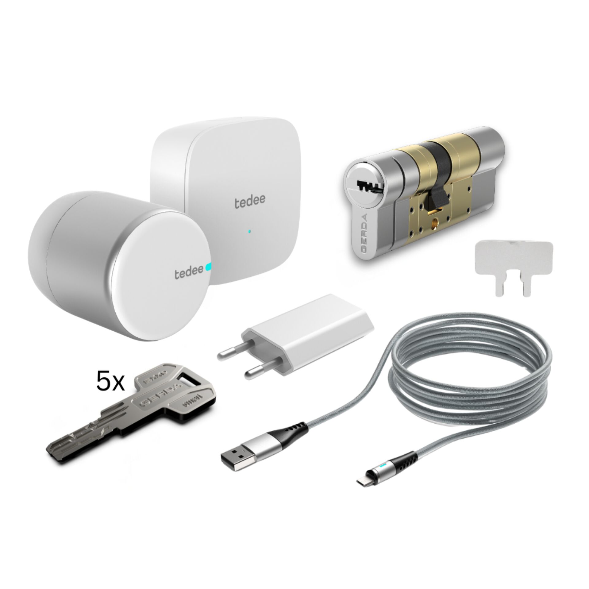 Smart Home Kit, Door Lock Sensor, Keyless Entry, Kabel-/Adapter-Set, Schlosszubehör