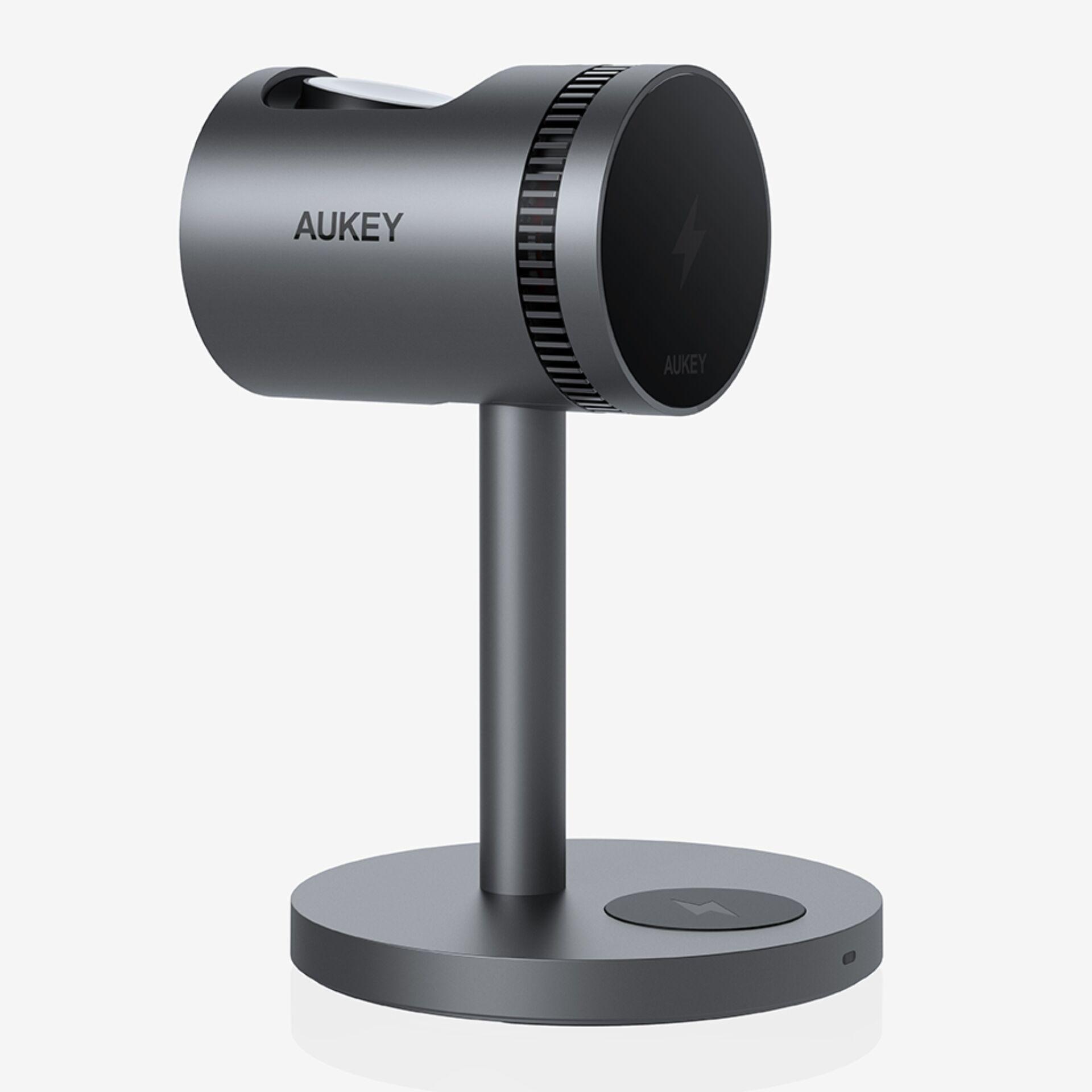 Gläserner Lampenhalter, AUKEY Kamera, Kamera-Spot, Stativhalter, Industriell Grau