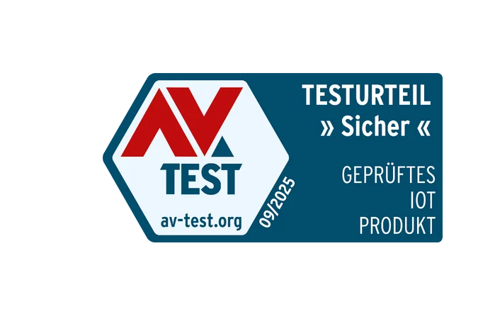 Testzeichen, geprüft, Produktetikett, IoT, Sicher