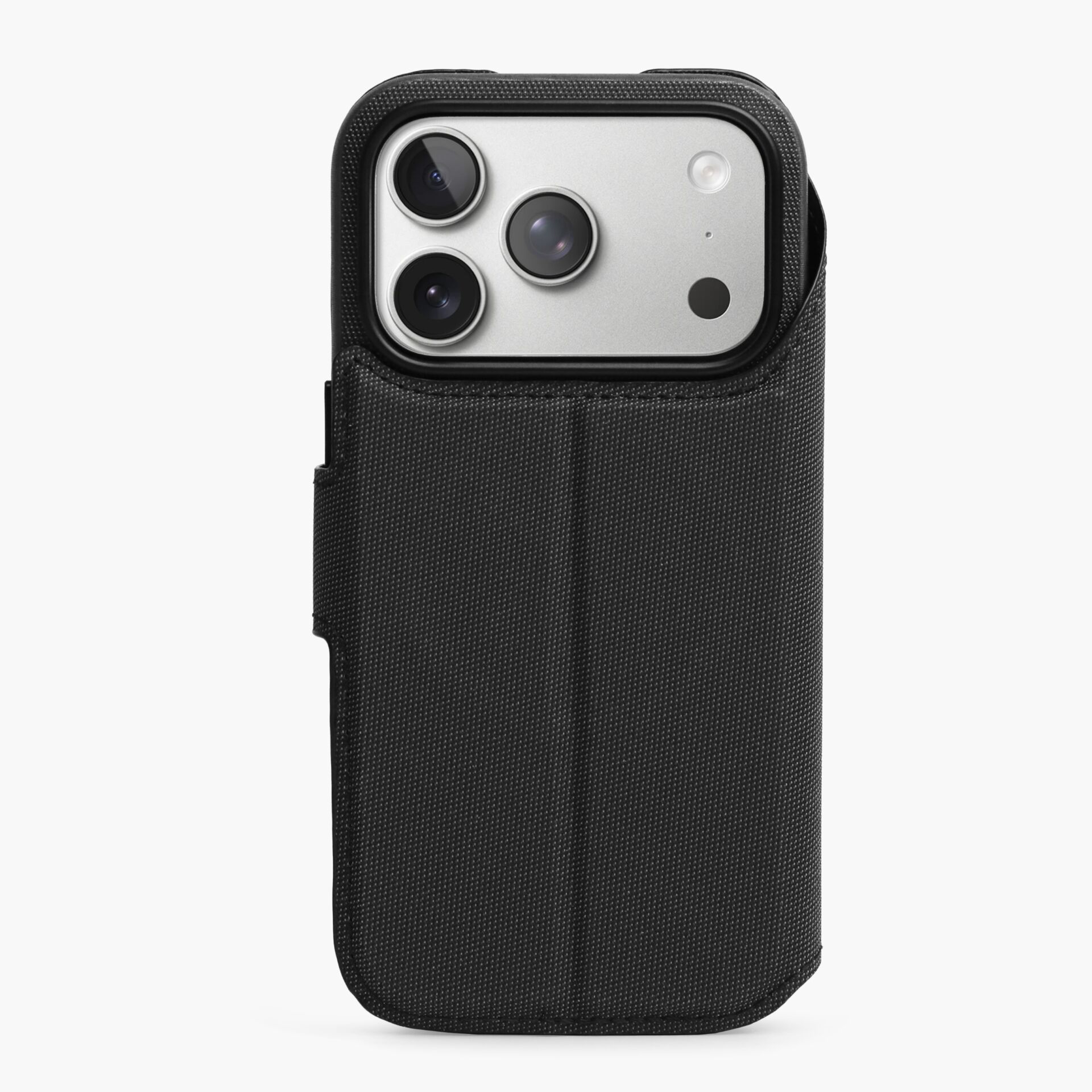 iPhone-Hülle, Handyhülle, Wallet-Hülle, schwarze Stoffhülle, Triple-Kamera