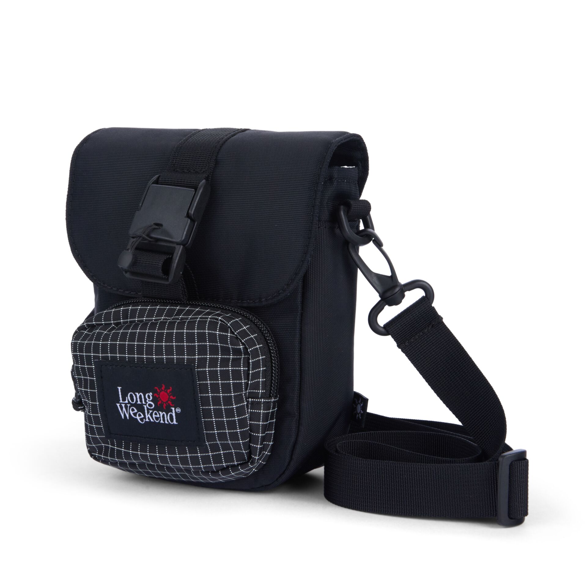 kleine tasche, schultertasche, crossbody, schwarze tasche, Gittermuster