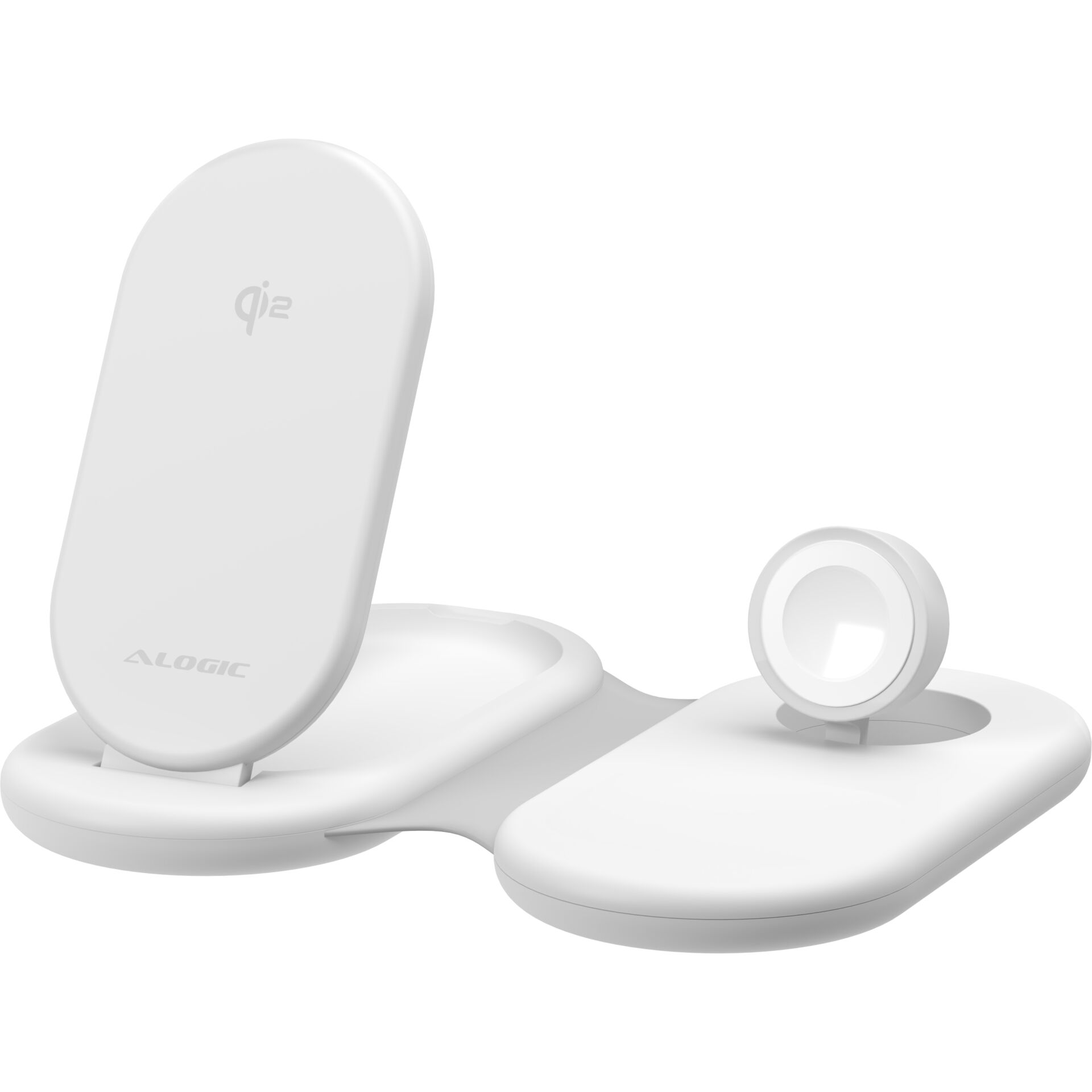 Qi wireless charger, Telefonhalter, Weiß, Alogic, Magnetischer Kreis